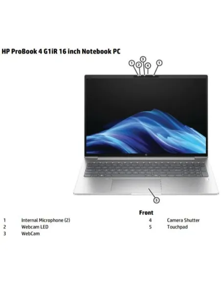 HP ProBook 4 G1i 16 inch Notebook AI PC Intel Core Ultra 5 225U