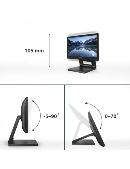 Philips 162B9T/00 Monitor PC 39,6 cm (15.6") 1366 x 768 Pixel HD LCD