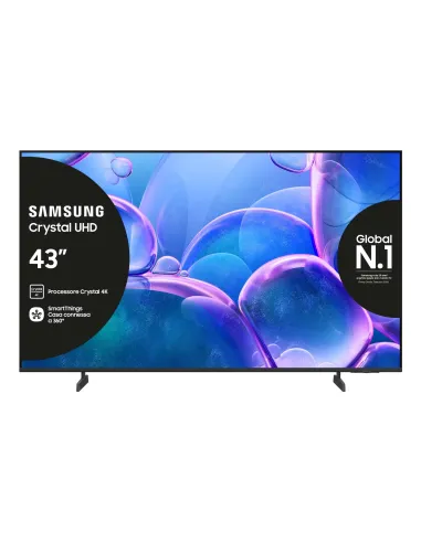 Samsung Crystal UHD 43" UE43U7000FUXZT 4K, Processore Crystal 4K, HDR, Smart Experience, OTS Lite & Adaptive Sound, Metal