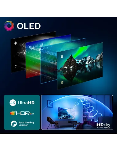 Philips Ambilight TV 65OLED770 4K UHD OLED 164cm 65" Smart TV Dolby Vision and Dolby Atmos Titan OS
