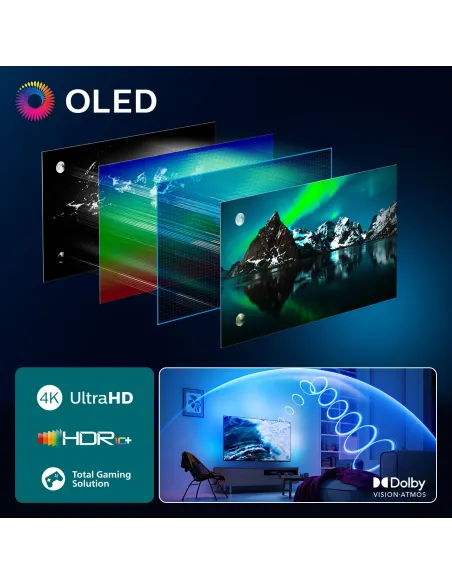 Philips Ambilight TV 65OLED770 4K UHD OLED 164cm 65" Smart TV Dolby Vision and Dolby Atmos Titan OS