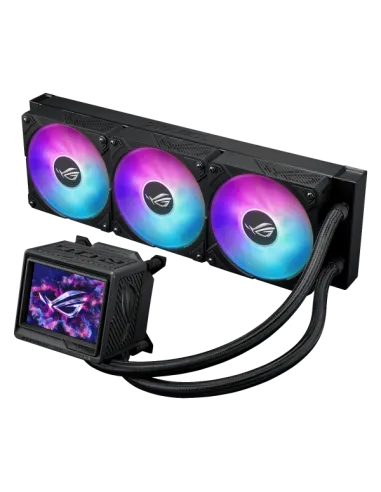 ASUS ROG Ryujin III 360 ARGB Extreme e' un sistema a liquido serie ROG con radiatore da 360mm e schermo LCD.