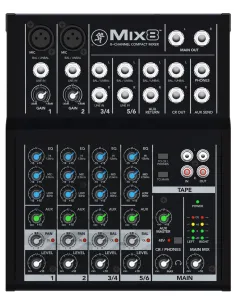 Mackie Mix8 8 canali 20 - 30000 Hz Nero