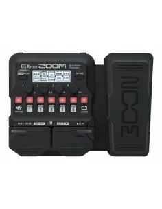 Zoom G1X FOUR, Gitarren Effekt Pedale d'espressione Nero