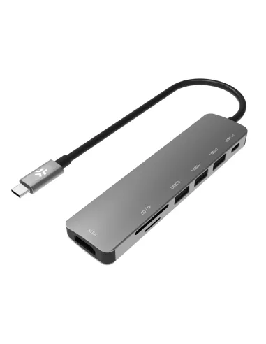 HUB USB-C TO 3USBA/USBC/HDMI/TF/SD