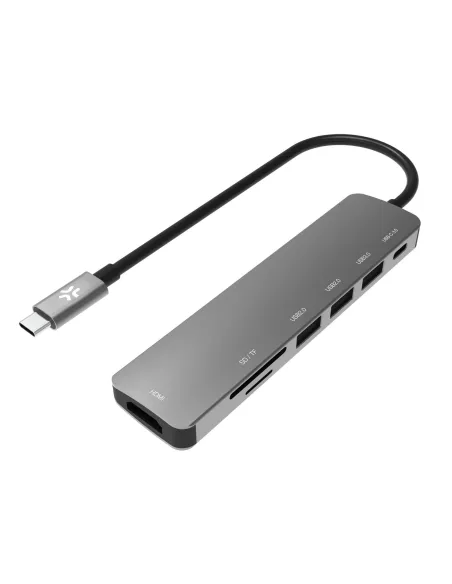 HUB USB-C TO 3USBA/USBC/HDMI/TF/SD