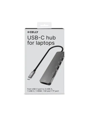 HUB USB-C TO 3USBA/USBC/HDMI/TF/SD
