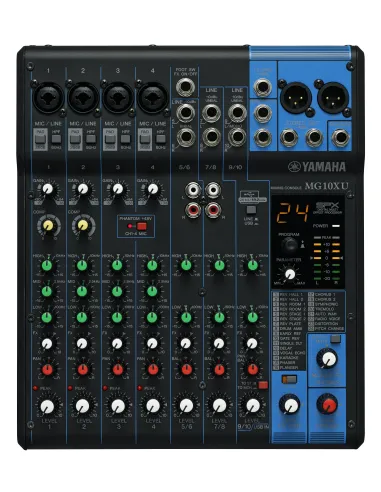 Yamaha MG10XU mixer audio 10 canali Nero