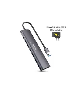 Hamlet XHUB-07A3P hub di interfaccia USB 3.2 Gen 1 (3.1 Gen 1) Type-A 5000 Mbit s Nero