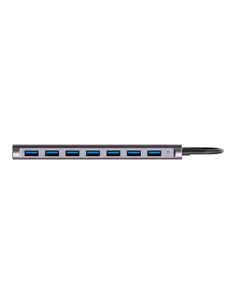 Hamlet XHUB-07A3P hub di interfaccia USB 3.2 Gen 1 (3.1 Gen 1) Type-A 5000 Mbit s Nero 2