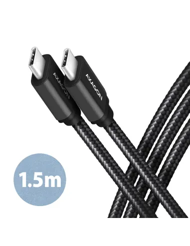 Axagon BUCM3-CM15AB cavo USB USB 3.2 Gen 1 (3.1 Gen 1) 1,5 m USB C 5 Gbit s 60 W Nero