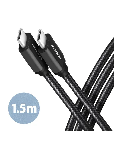 Axagon BUCM3-CM15AB cavo USB USB 3.2 Gen 1 (3.1 Gen 1) 1,5 m USB C 5 Gbit s 60 W Nero