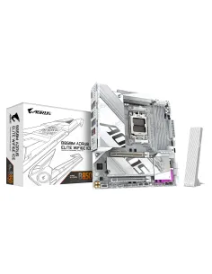 GIGABYTE B850M AORUS ELITE WIFI6E ICE Scheda Madre - Processori AMD Ryzen Serie 9000, 12+2+1 fasi VRM digitali, fino a 8200MHz