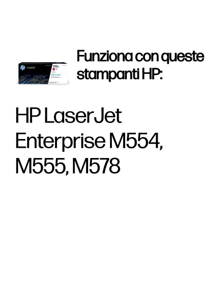 HP Cartuccia toner magenta originale LaserJet 212A