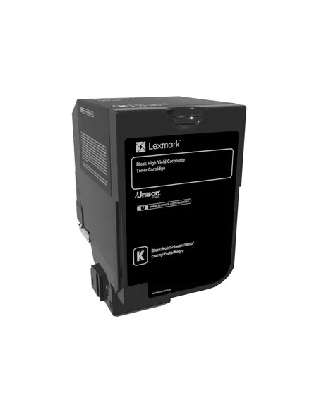 Lexmark 74C2HKE cartuccia toner 1 pz Originale Nero