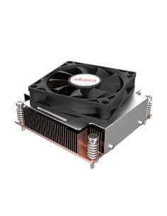 Akasa Intel LGA1700 Processore Raffreddatore ibrido 7 cm Nero, Rame, Grigio 1 pz