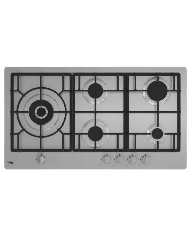 Beko HIML 95225 SXE Acciaio inox Da incasso 90 cm Gas 5 Fornello(i)