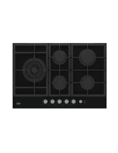 Beko HILL 75235 S piano cottura Nero Da incasso 75 cm Gas 5 Fornello(i)