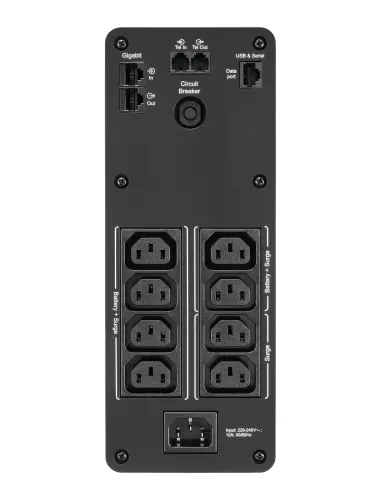 APC BACK UPS PRO BR 1200VA gruppo di continuità (UPS) A linea interattiva 1,2 kVA 720 W 8 presa(e) AC