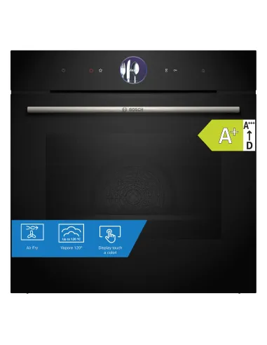 Bosch Serie 8 HSG7261B1 Forno a vapore Air Fry Nero Classe A+