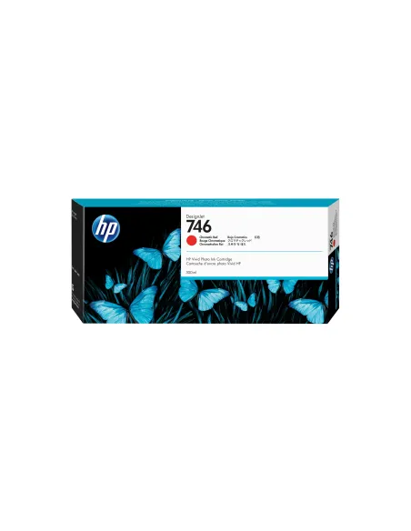 HP Cartuccia di inchiostro rosso cromatico 746 DesignJet da 300 ml