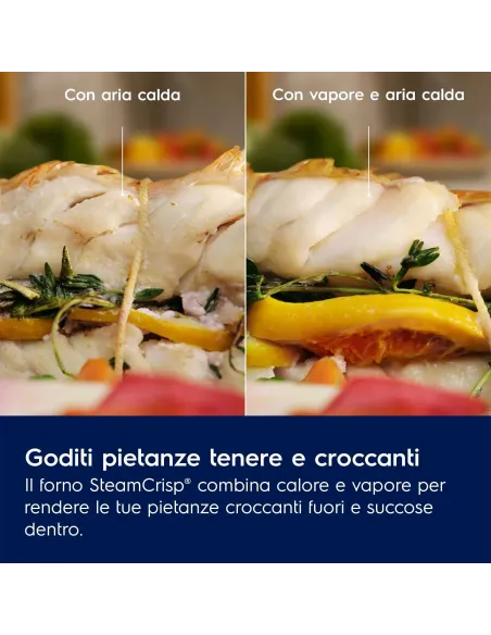 Electrolux Forno Incasso Steam Crisp (25%Vapore) + Pirolitico Classe A+ 60 Cm MADE IN ITALY EOC6P56H