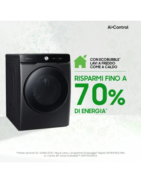 Samsung WF20DG8650BV lavatrice Caricamento frontale 20 kg 1000 Giri min Nero