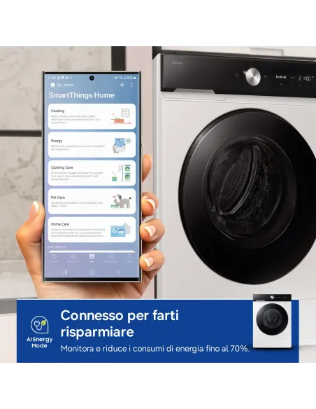 Samsung Lavatrice BESPOKE AI™ Ecodosatore 11Kg WW11DB7B94GEU3