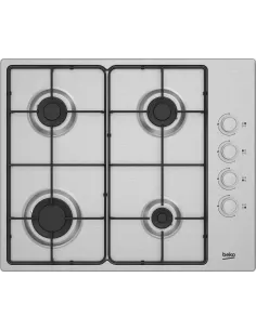 Beko HIGG 641C3 SX Piano a Gas, 4 Bruciatori, 60 cm