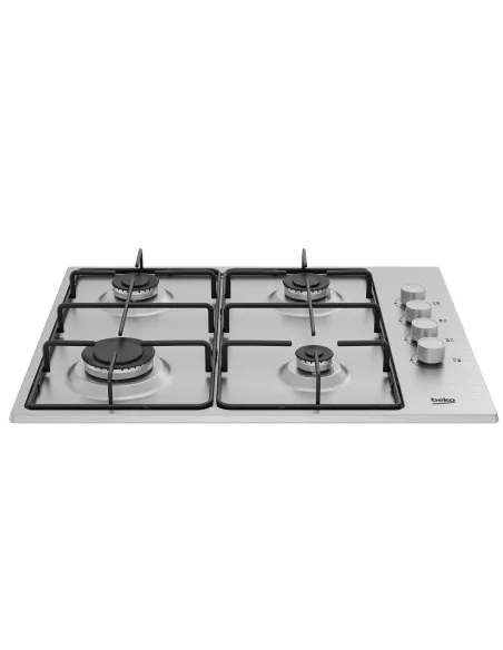 Beko HIGG 641C3 SX Piano a Gas, 4 Bruciatori, 60 cm
