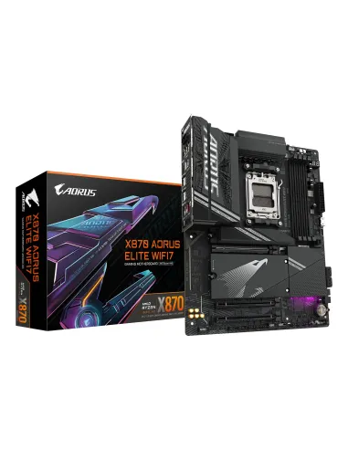 GIGABYTE X870 AORUS ELITE WIFI7 Scheda Madre - Supporta CPU AMD Ryzen 9000, 16+2+2 fasi VRM, fino a 8000MHz DDR5 (OC), 3xPCIe