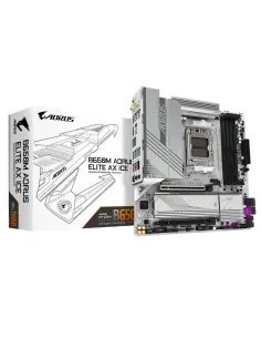 GIGABYTE B650M AORUS ELITE AX ICE Scheda madre - AMD Ryzen serie 9000, VRM a 12+2+2 fasi, fino a 8000 MHz DDR5 (OC), 1xPCIe 5.0