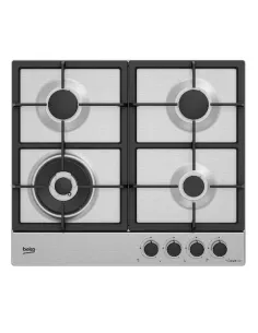 Beko HIAW64225SXE: Piano a Gas con PractiClean, 3 Bruciatori + 1 Wok,