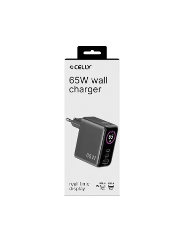2USBC/USBA WALL CHARGER 65W DISPLAY
