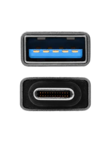 AXAGON USB-C 3.1 M auf USB-A F Adapter, Aluminium - schwarz