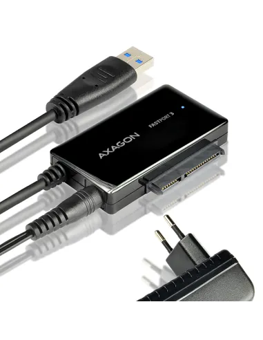 AXAGON ADSA-FP3 FASTPort3 Adapter, USB3.0, HDD/SSD/ODD, SATA 6G - Netzteil
