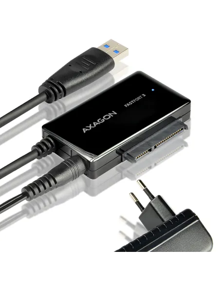 AXAGON ADSA-FP3 FASTPort3 Adapter, USB3.0, HDD/SSD/ODD, SATA 6G - Netzteil