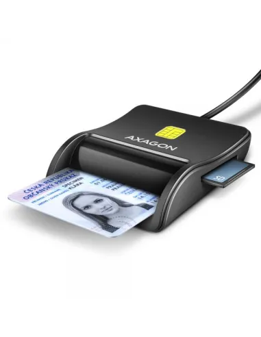 AXAGON CRE-SM3SD USB Smart Card & SD/microSD/SIM Card FlatReader