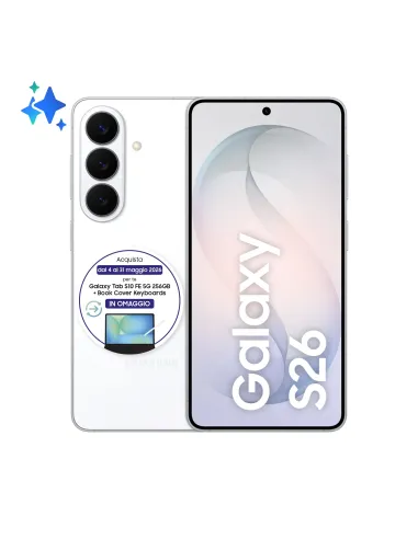 Samsung Galaxy S26 Smartphone AI, 512GB, Processore avanzato, Assistente Foto, Creative Studio, Camera 50 MP, 4300 mAh, White