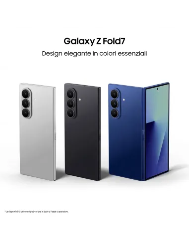 Samsung Galaxy Z Fold7 Smartphone AI, RAM 12GB, 256GB, Display 6,5" 8'', Camera 200MP, Batteria a lunga durata, Silver Shadow