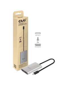 CLUB3D Thunderbolt™ 3 to Displayport™ 1.2 Dual Monitor 4K 60Hz 2