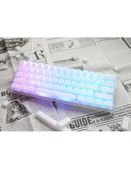 Ducky One 3 Aura White Mini tastiera Gaming USB QWERTY US International Bianco