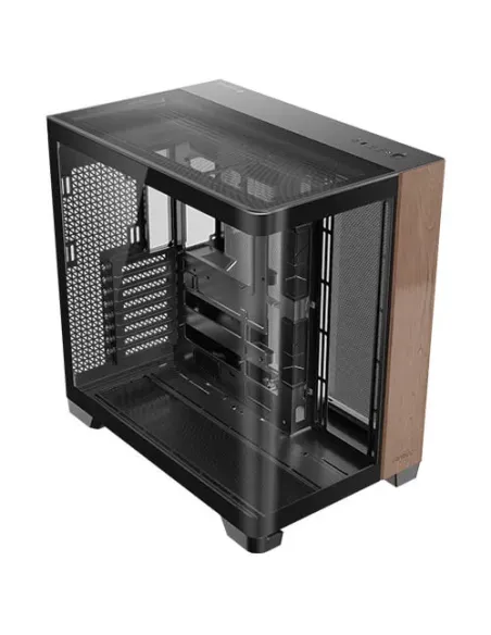 Antec C8 Curve Wood Full Tower Nero, Trasparente, Legno