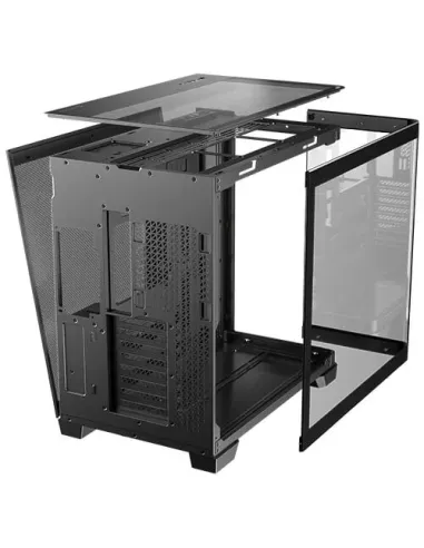 Antec C8 Curve Wood Full Tower Nero, Trasparente, Legno