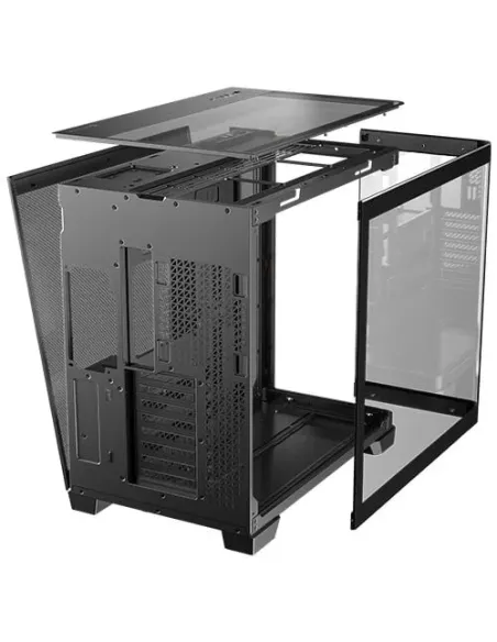 Antec C8 Curve Wood Full Tower Nero, Trasparente, Legno