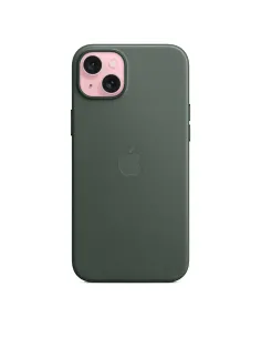 Apple Custodia MagSafe in tessuto Finewoven per iPhone 15 Plus - Sempreverde 2