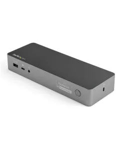 StarTech.com Docking station USB-C e USB-A - Docking station universale per portatili, doppio 4K DP e HDMI, 100W PD, 2