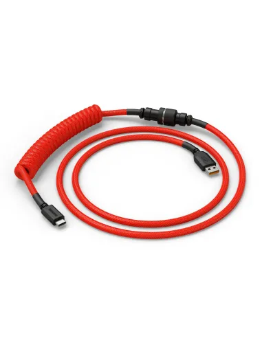 Glorious Gaming GLO-KB-ACC-CBL-COIL-CRED cavo per tastiera mouse Rosso 1,4 m
