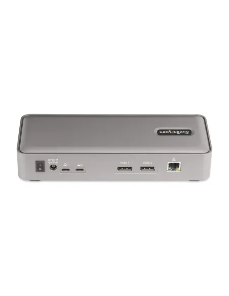 StarTech.com KVM Docking Station USB-C per due laptop, docking station DisplayPort a doppio monitor 4K 60 Hz, hub USB a 5