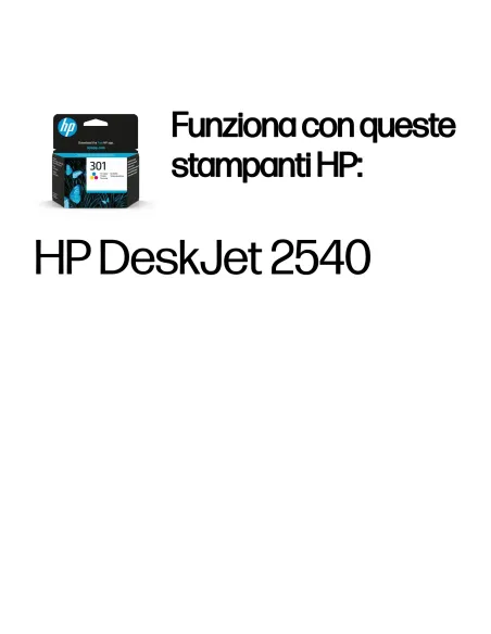 HP Cartuccia originale inchiostro tricromia 301